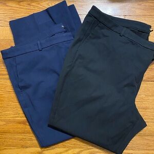 J. Crew LOT Dress Pants size 22 Navy and Black EUC